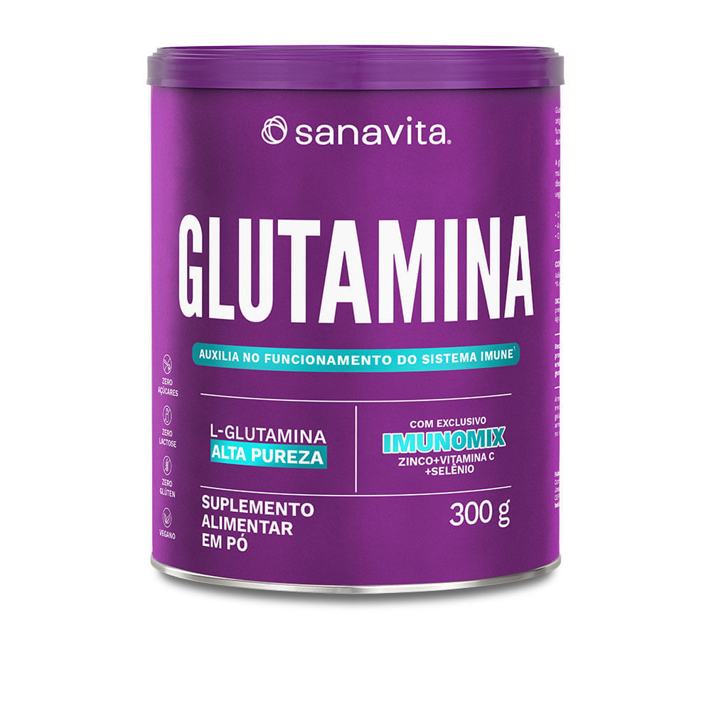 Glutamina Sabor Neutro Até 57 doses 300g