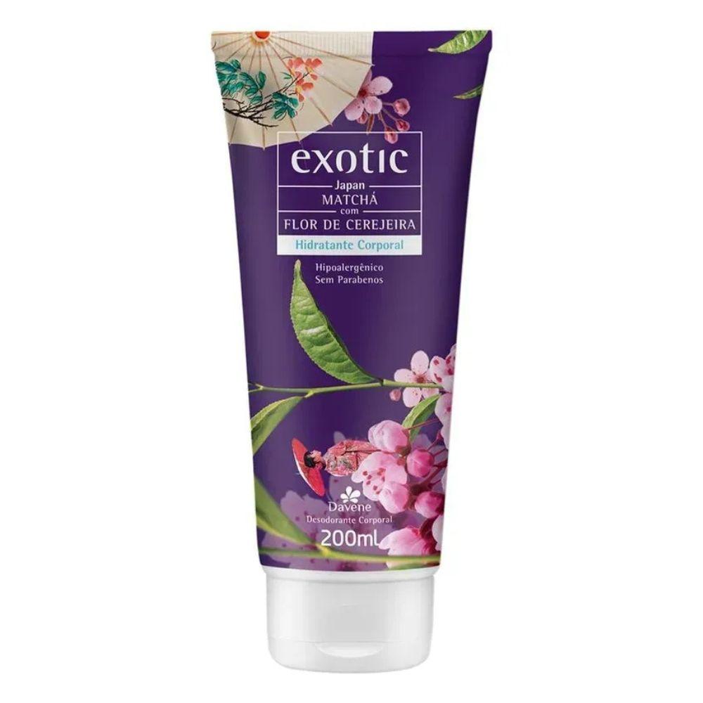Kit Exotic Japan Hidratante 200ml + Sabonete Líquido 200ml Davene