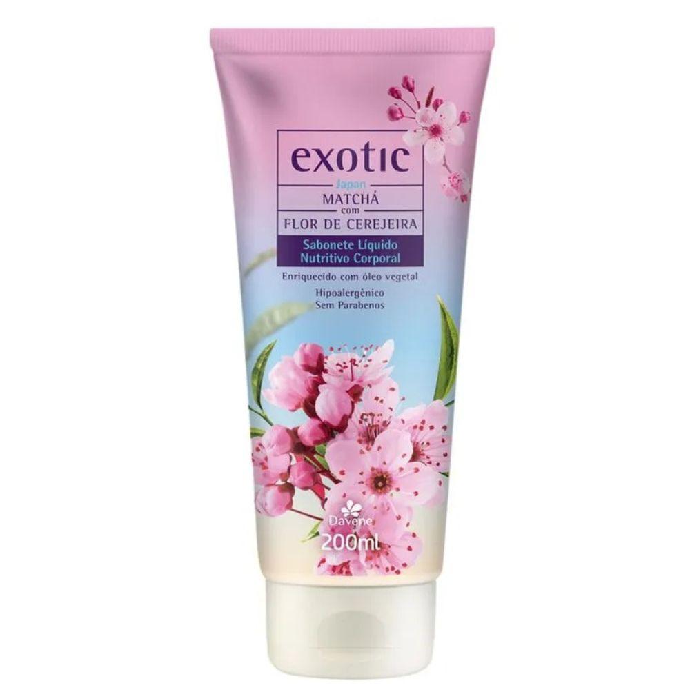 Kit Exotic Japan Hidratante 200ml + Sabonete Líquido 200ml Davene