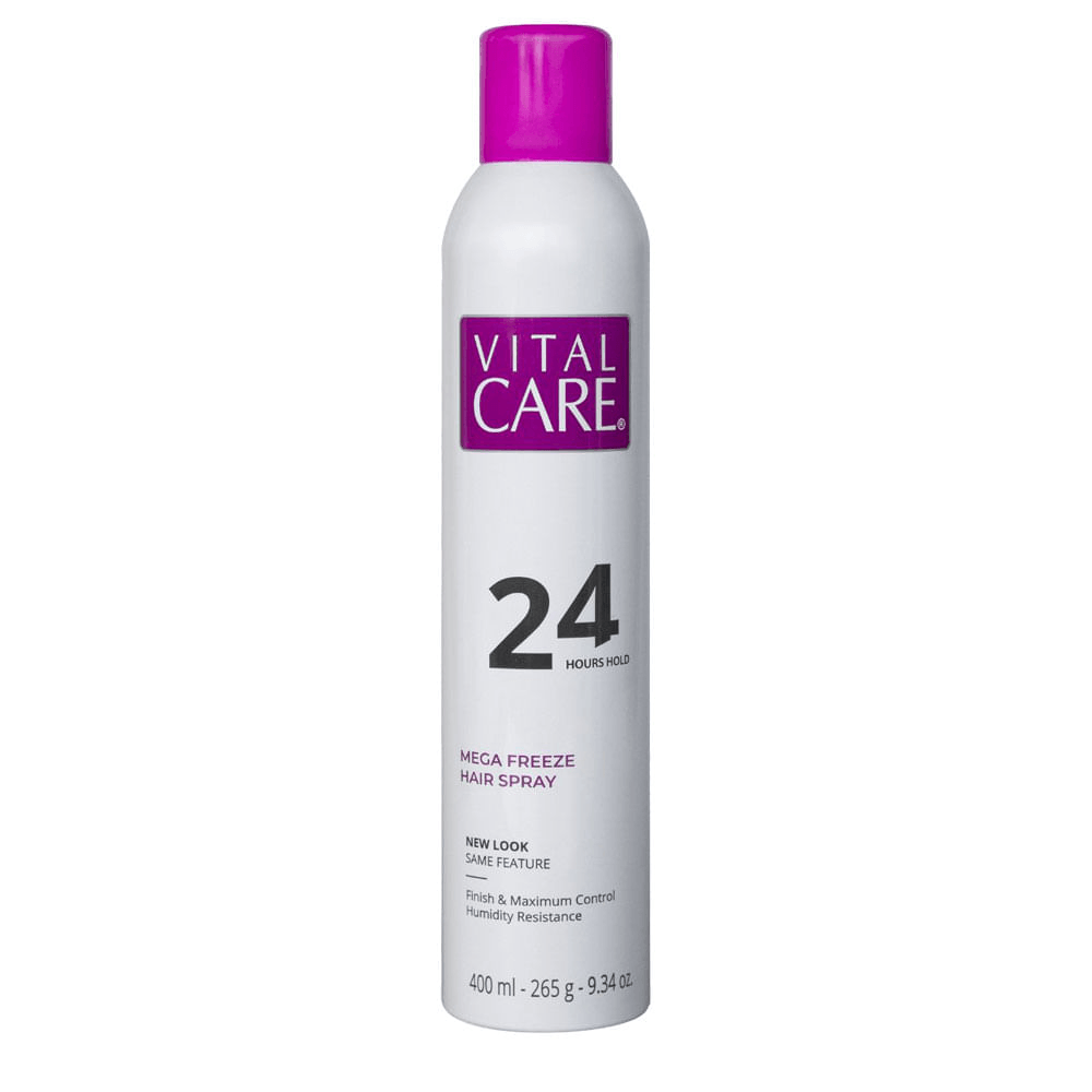 Spray Fixador Mega Freeze Hair 24h Vital Care 400ml