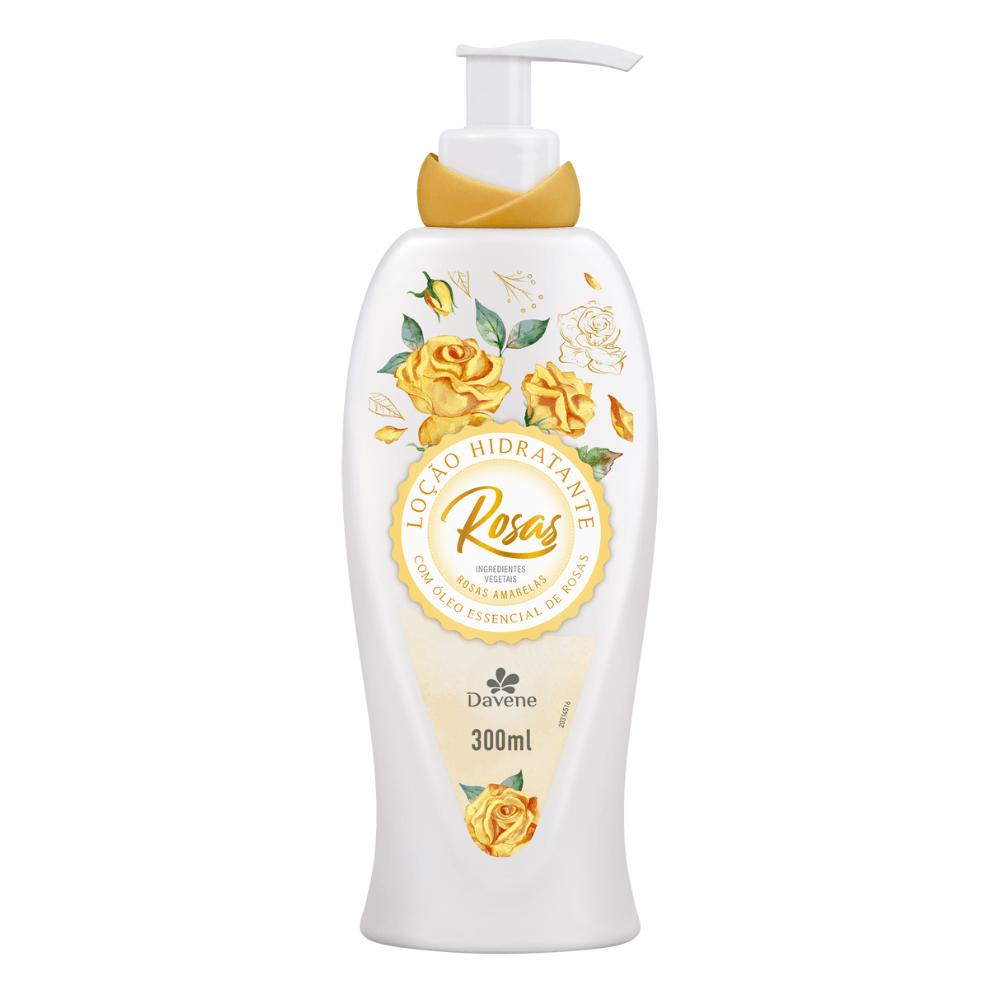 Loção Desodorante Corporal Rosas Amarelas Davene 300ml