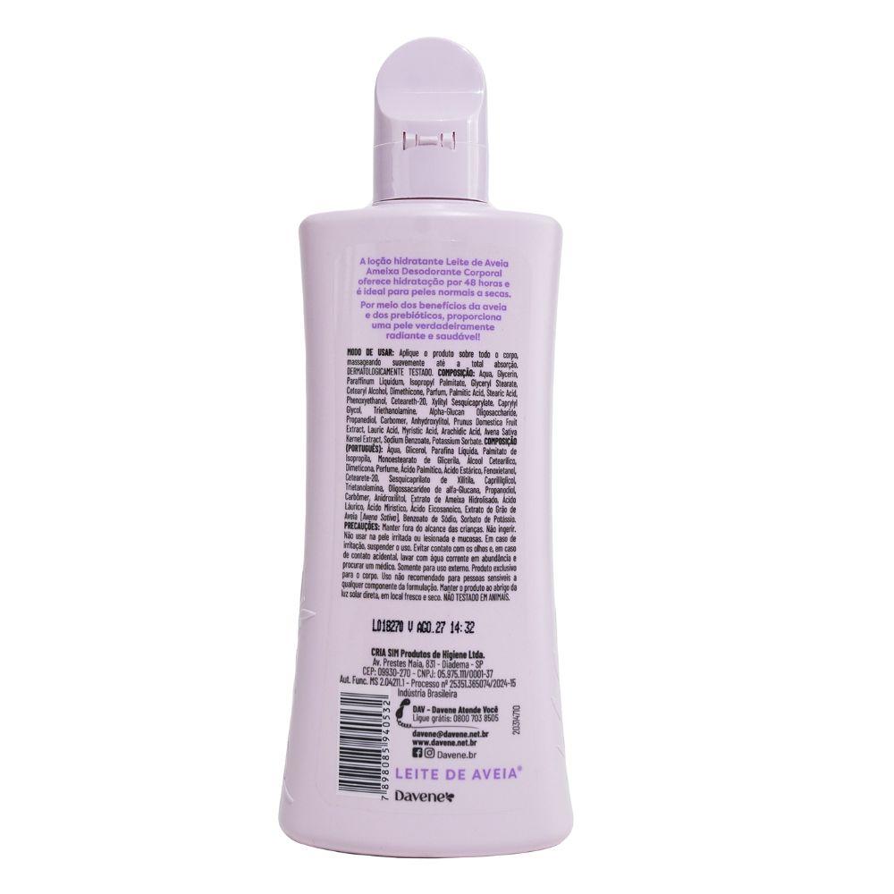 Hidratante Corporal Leite de Aveia Ameixa Davene 400ml