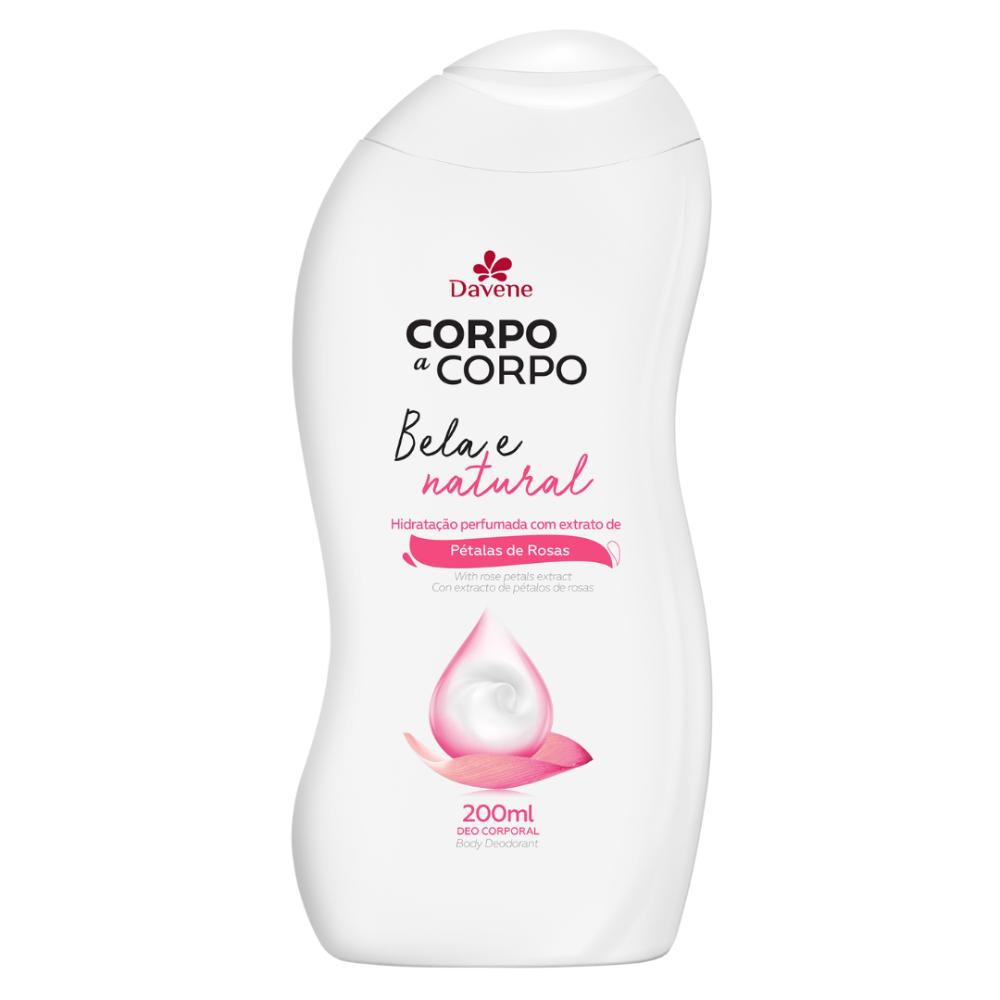 Loção Desodorante Corporal Bela e Natural Davene 200ml