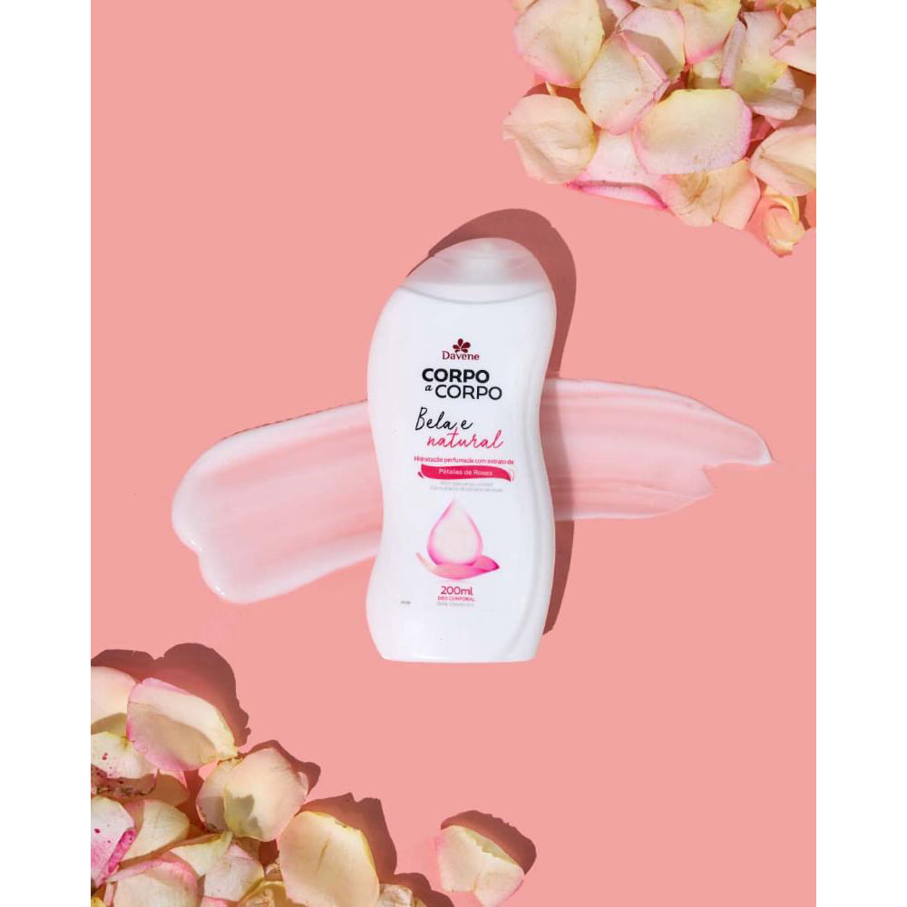 Loção Desodorante Corporal Bela e Natural Davene 200ml