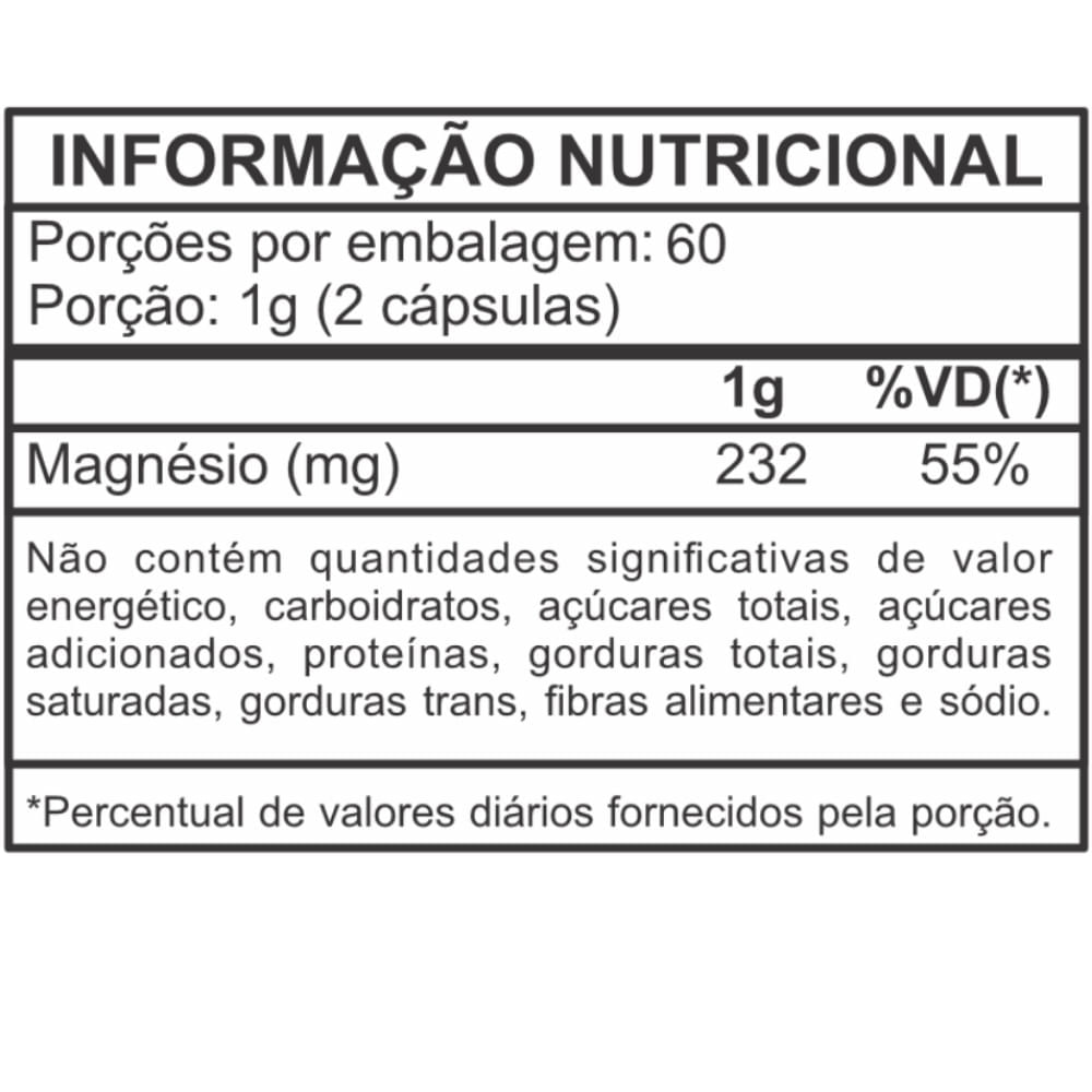 5 Magnésios Muwiz 500mg 120 Cápsulas