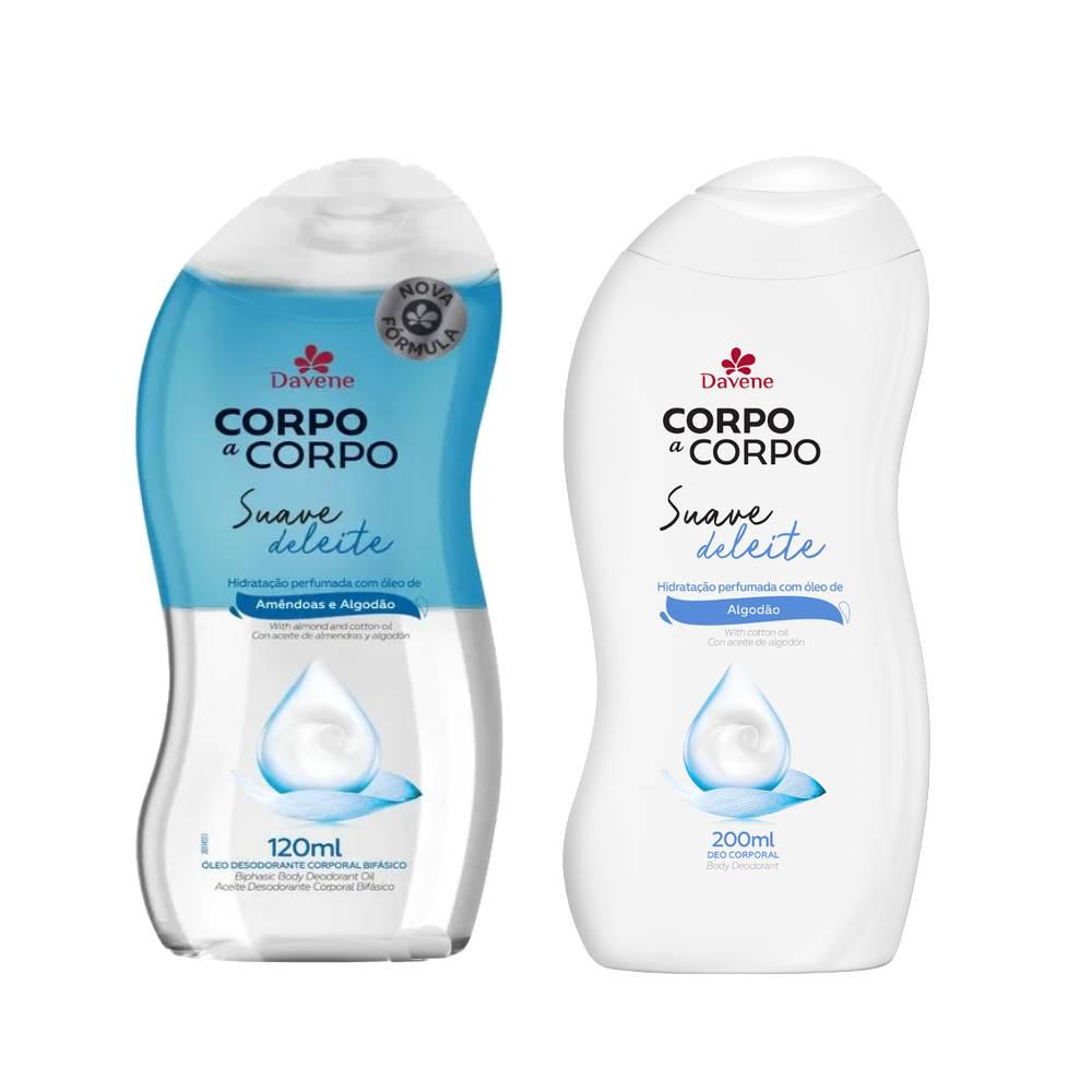 Kit Suave Davene Loção Corporal 200ml + Óleo Bifásico 120ml