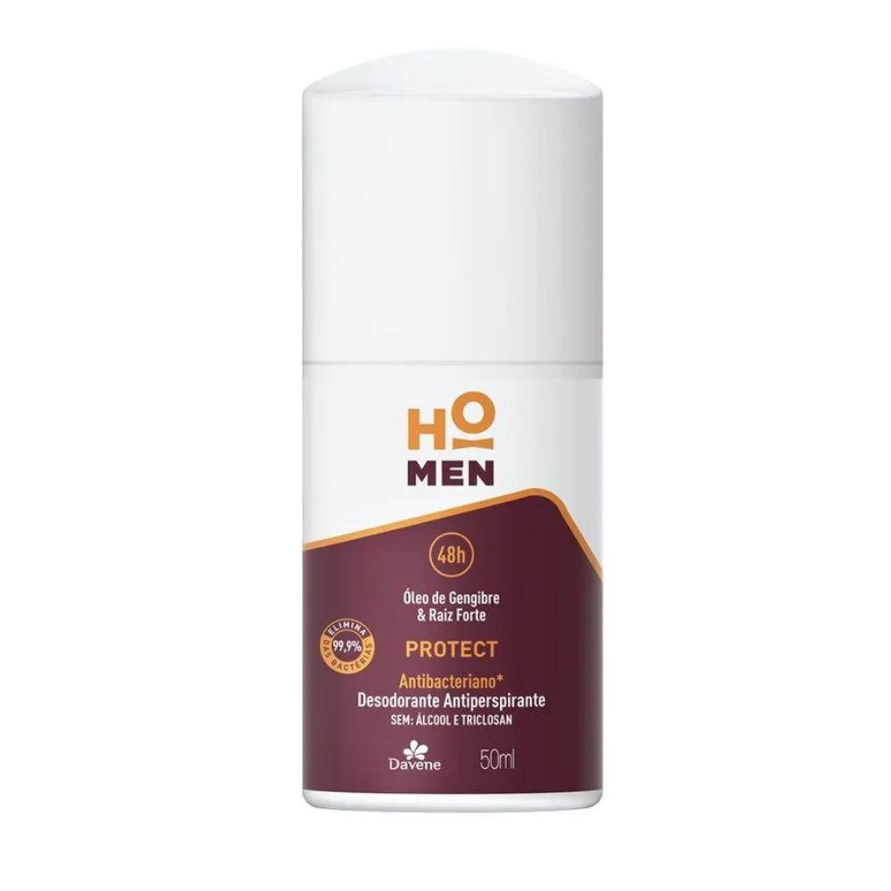 Desodorante Antiperspirante Roll On Ho Men Antibac Protect Davene 50ml