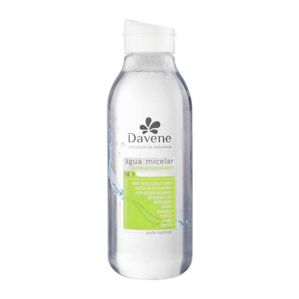 Água Micelar Clássicos Da Natureza Pele Normal Davene 300ml