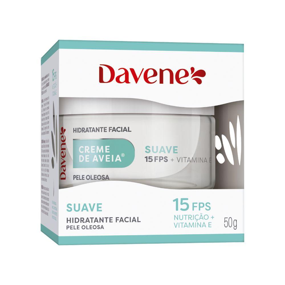 Creme Hidratante Facial de Aveia Suave Davene 50g