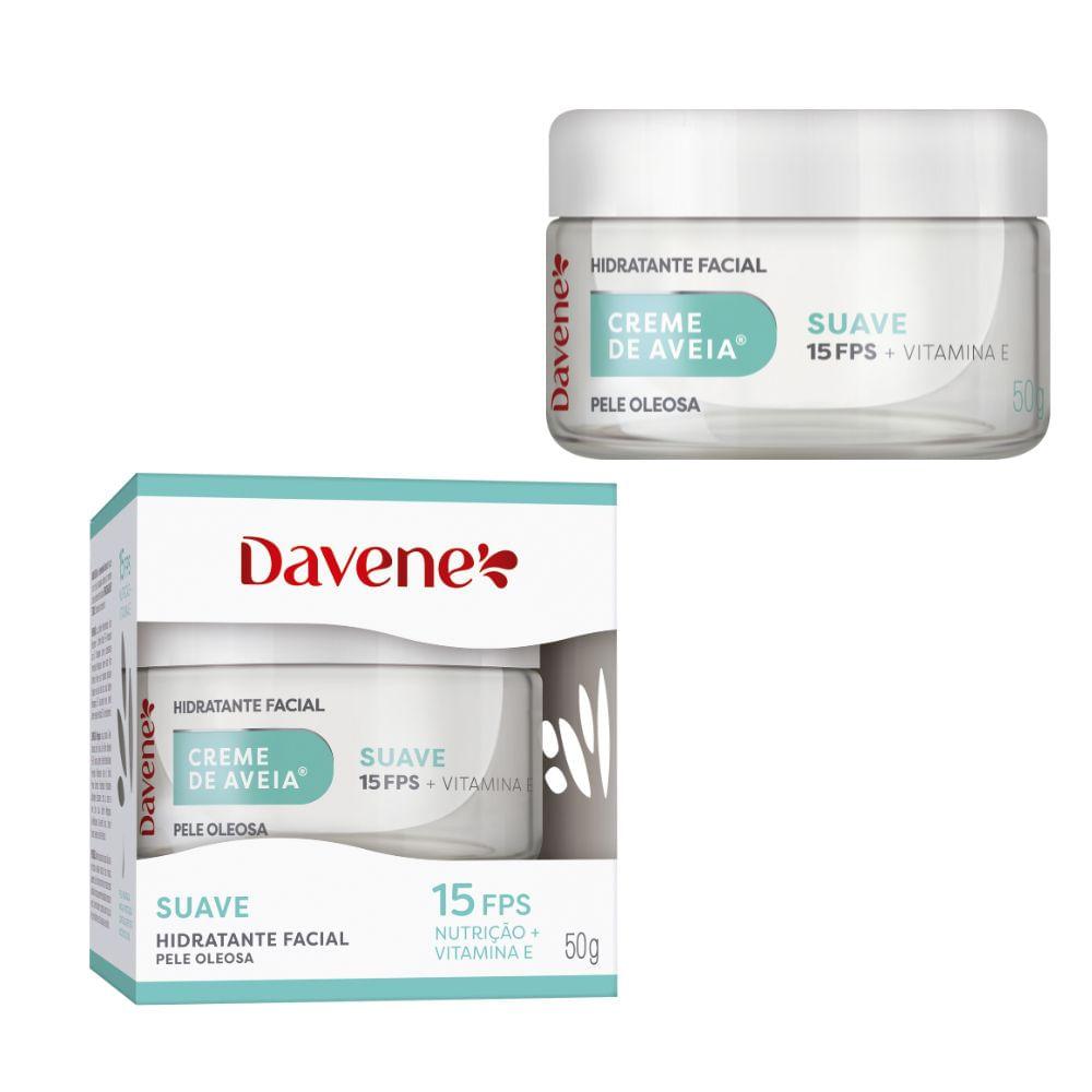 Creme Hidratante Facial de Aveia Suave Davene 50g