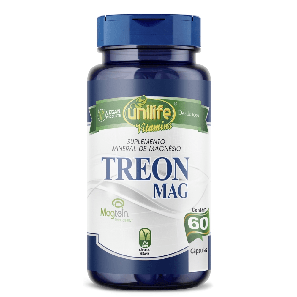 Magnésio Treonato Treonmag Unilife 710mg 60 Cápsulas