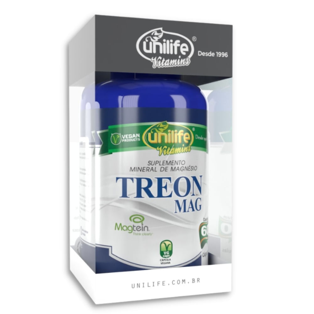 Magnésio Treonato TreonMag Unilife 710mg 60 Cápsulas