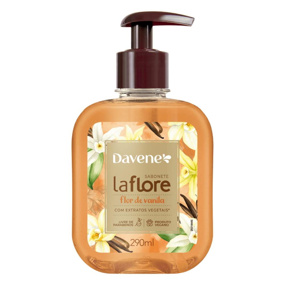Sabonete Líquido La Flore Flor De Baunilha Davene 290ml