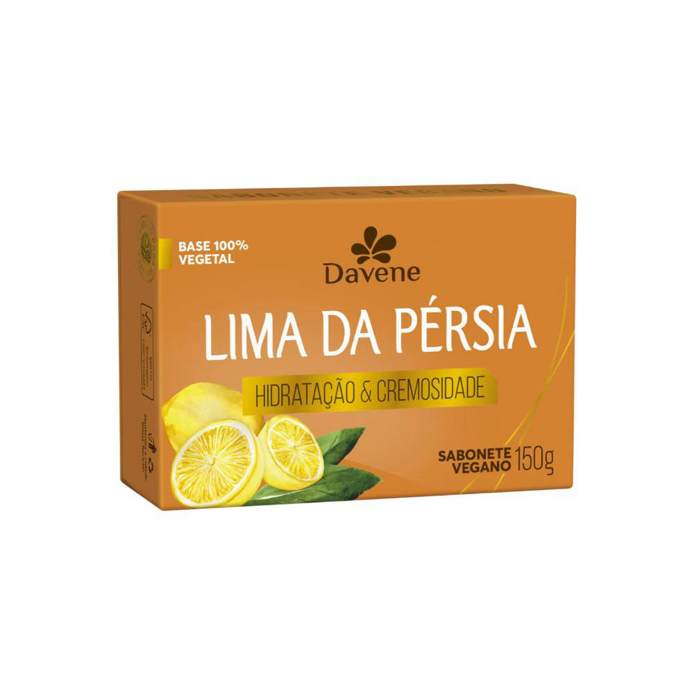 Sabonete Vegetal Em Barra Hidratante Ingredientes Lima Da Pérsia Davene 150g