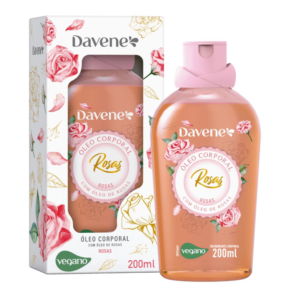 Óleo Corporal Rosas Rosa Davene 200ml