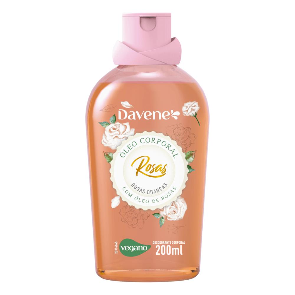 Óleo Corporal Velvet Rosas Brancas Davene 200ml
