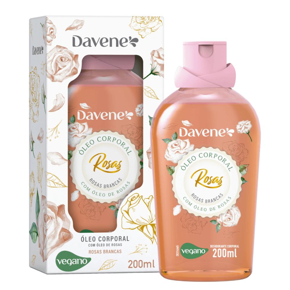 Óleo Corporal Velvet Rosas Brancas Davene 200ml