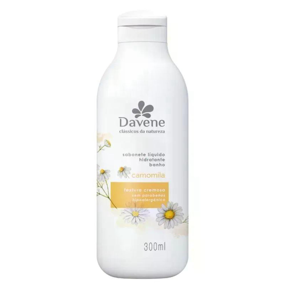 Kit Clássicos da Natureza Camomila Davene Sabonete Líquido 300ml + Hidratante 300ml