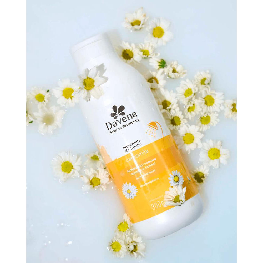 Kit Clássicos da Natureza Camomila Davene Sabonete Líquido 300ml + Hidratante 300ml