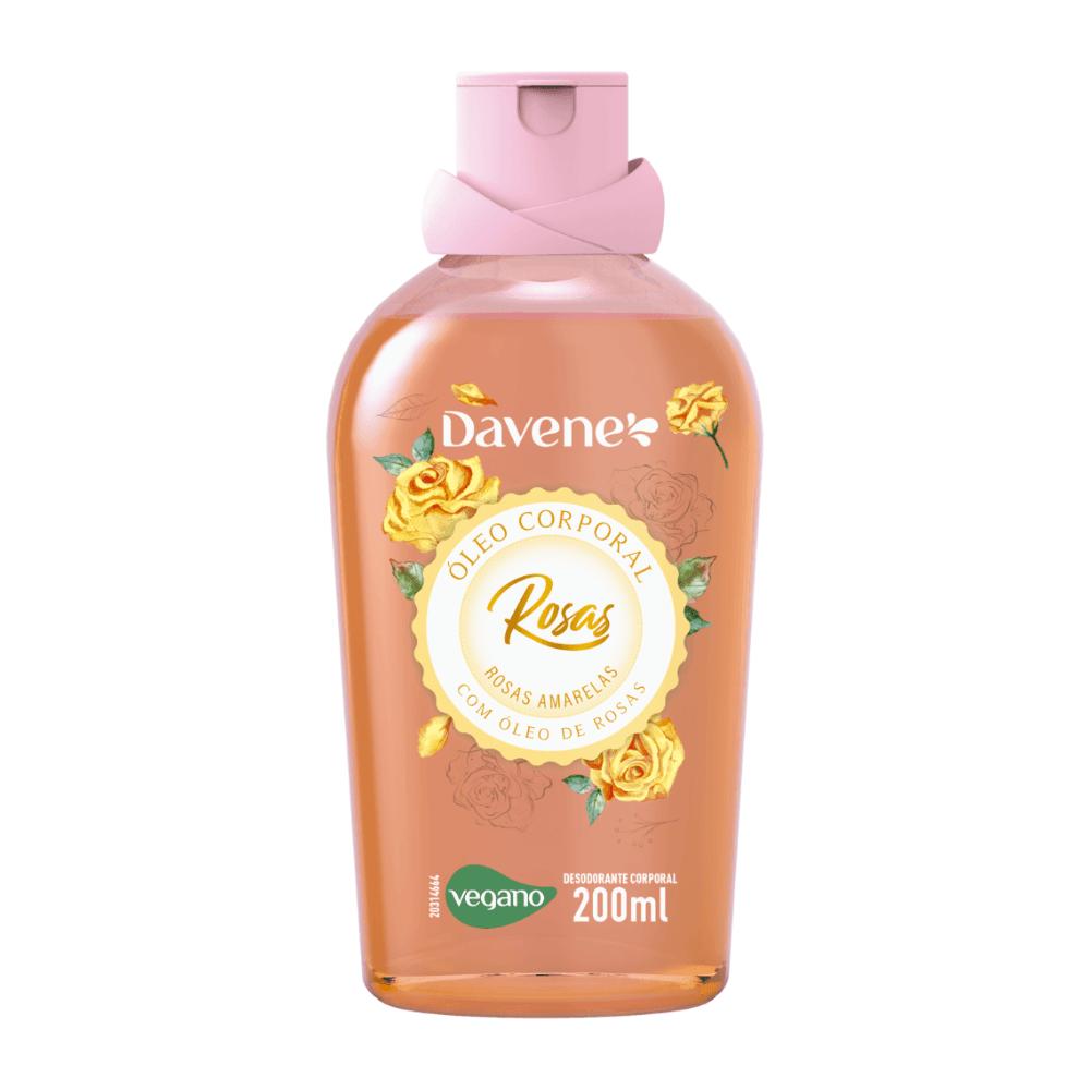 Kit Summer Blooming Rosas Amarelas Davene Colônia 100ml + Óleo Corporal 200ml + Sabonete Vegetal 170g