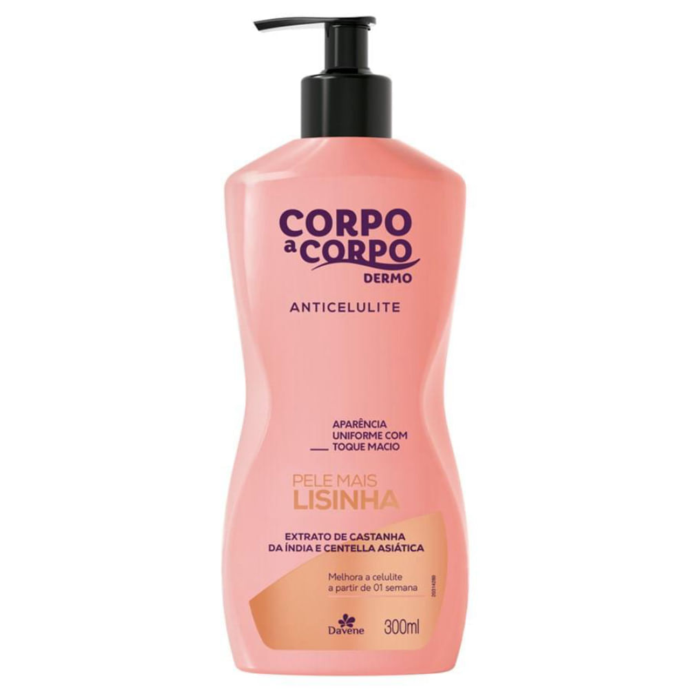 Loção Corporal Dermo Anticelulite Corpo A Corpo Davene 300ml
