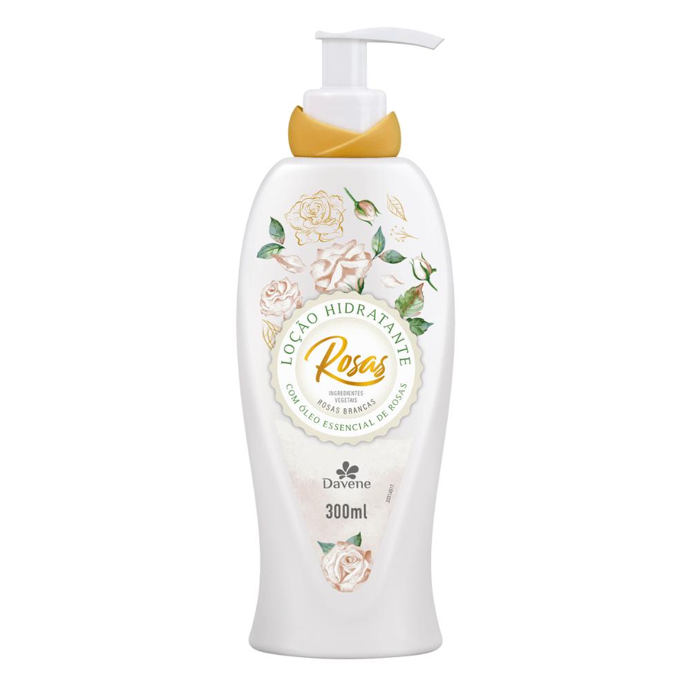 Loção Desodorante Corporal Rosas Brancas Davene 300ml