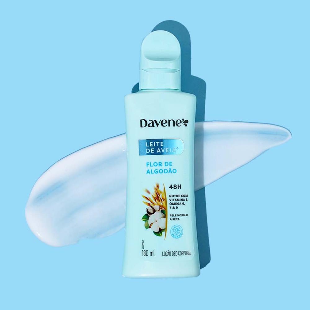 Hidratante Corporal Leite de Aveia Flor de Algodão Davene 180ml