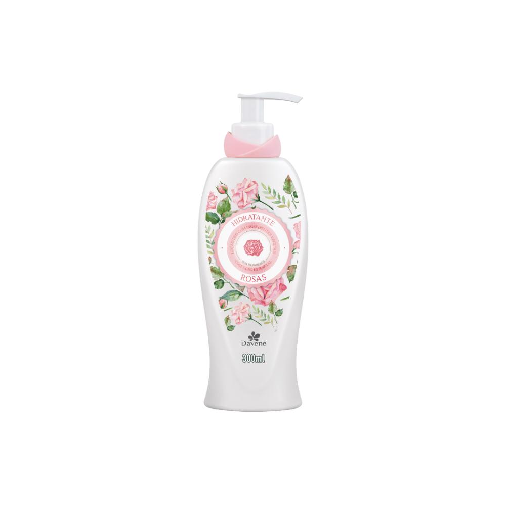 Loção Hidratante Bouquet Essence Rosas Rosa Davene 300ml