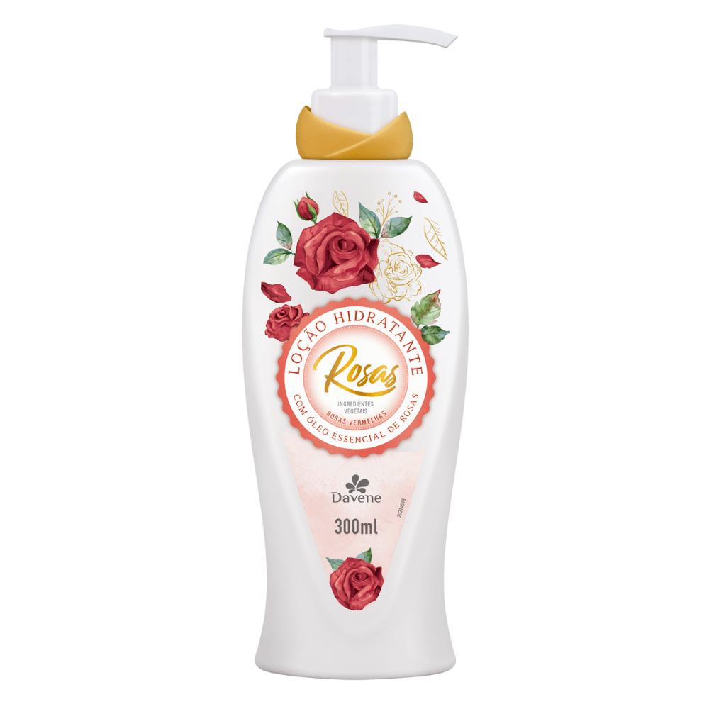 Loção Desodorante Corporal Rosas Vermelhas Davene 300ml