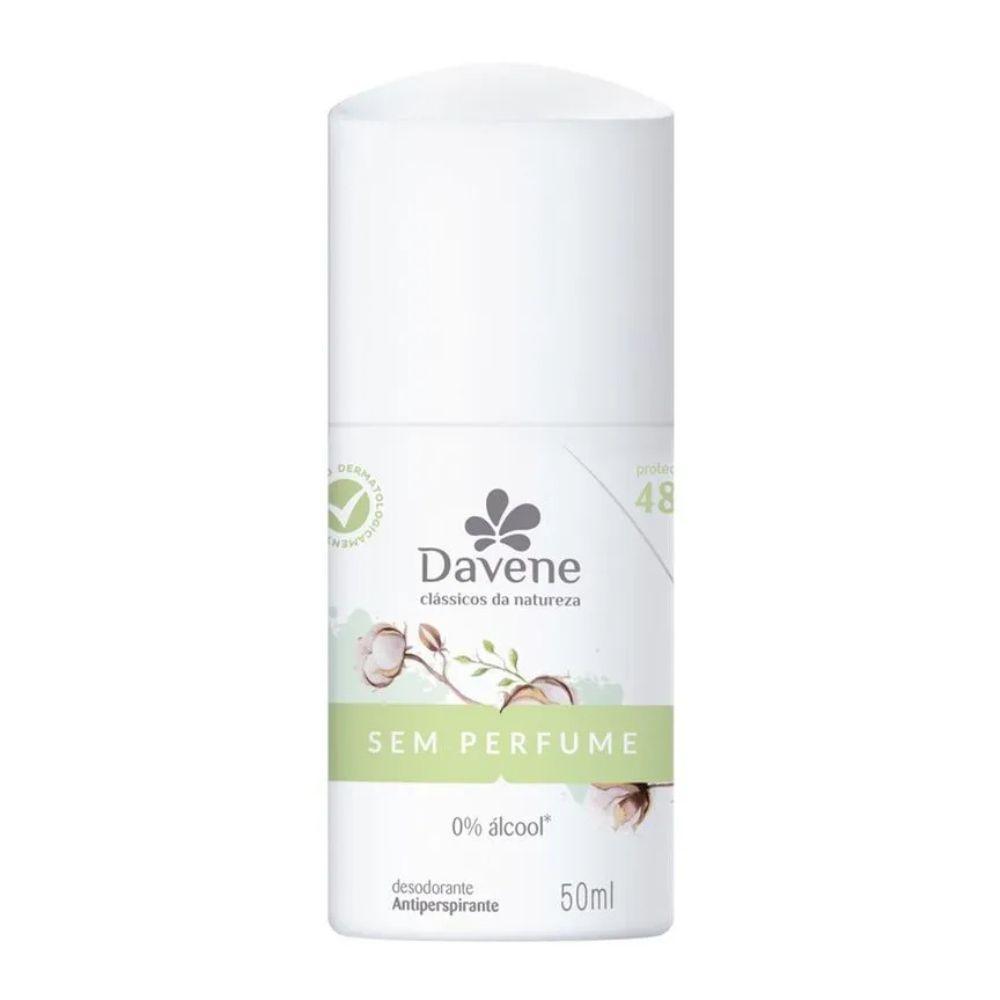 Desodorante Antiperspirante Roll On Clássicos da Natureza Sem Perfume Davene 50ml