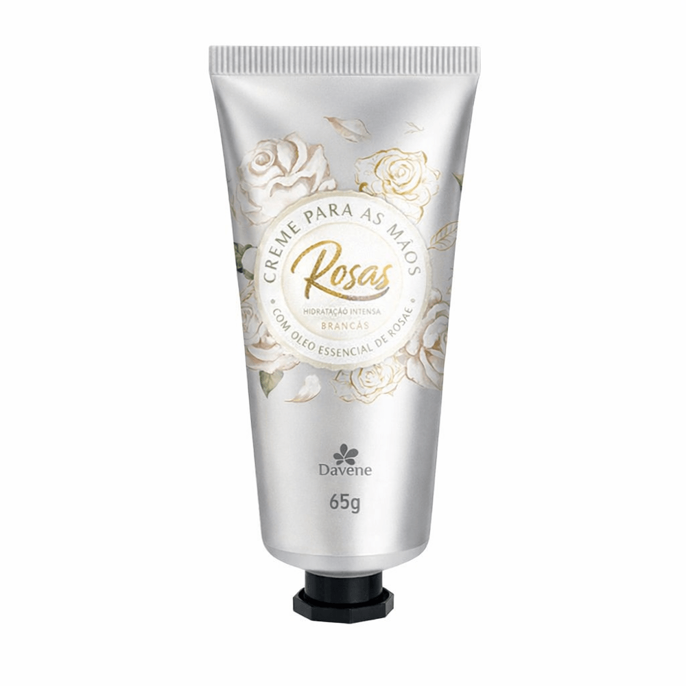 Creme De Mãos Rosas Brancas Davene 65g