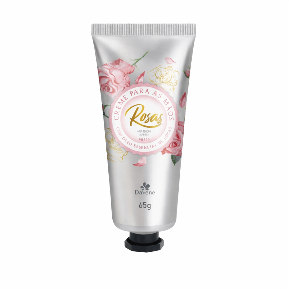 Creme de Mãos e Unhas Rosas Davene 65g