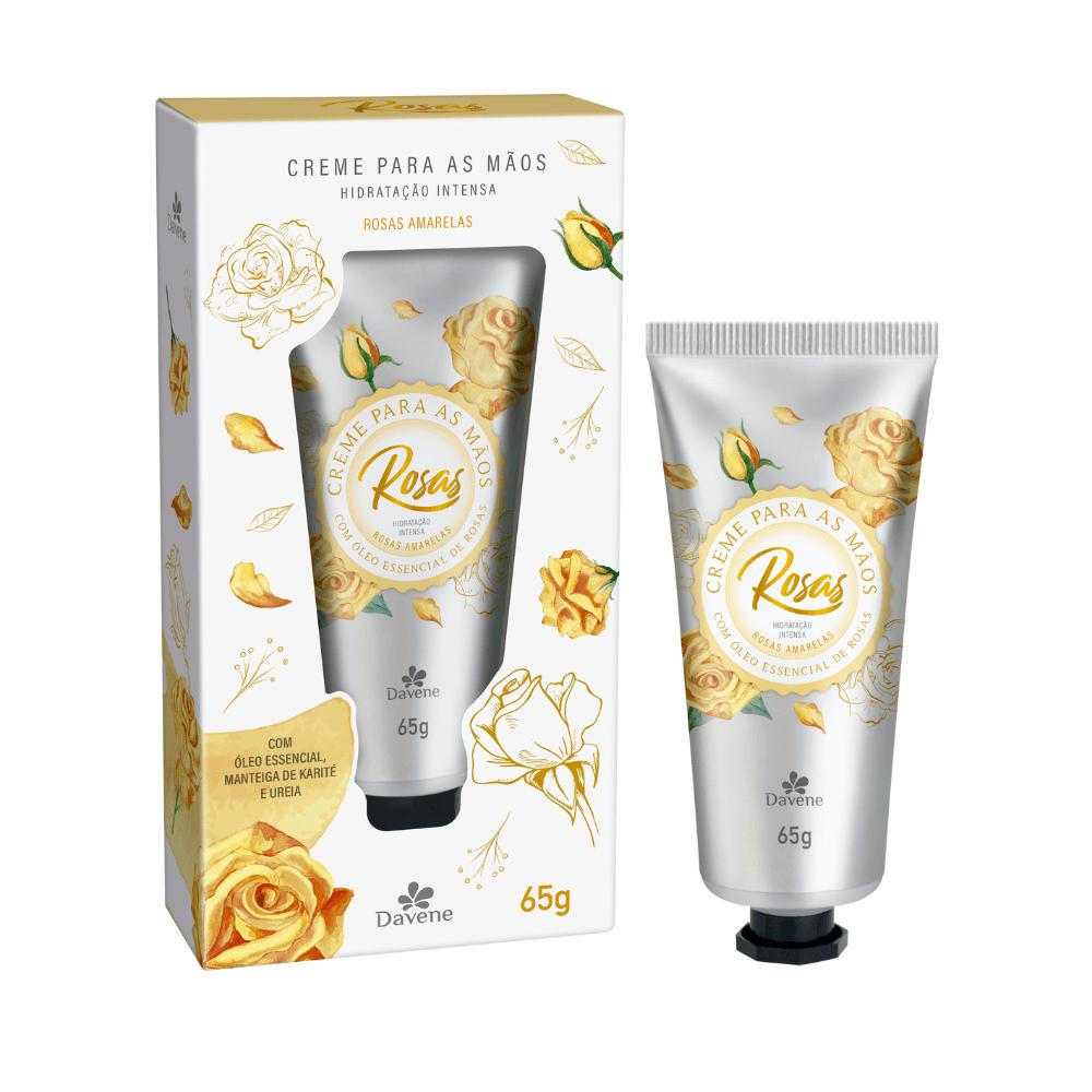 Creme de Mãos Rosas Amarelas Davene 65g