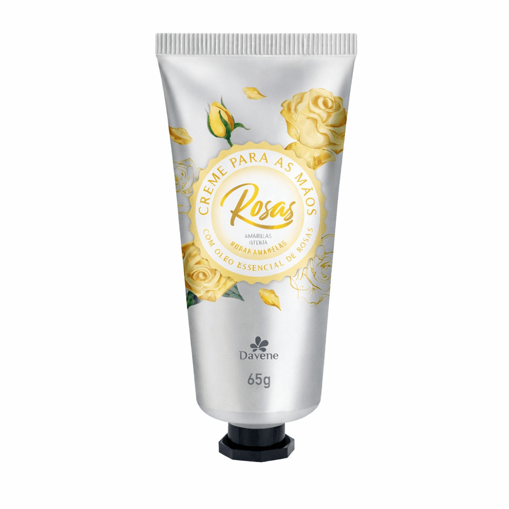 Creme De Mãos Rosas Amarelas Davene 65g