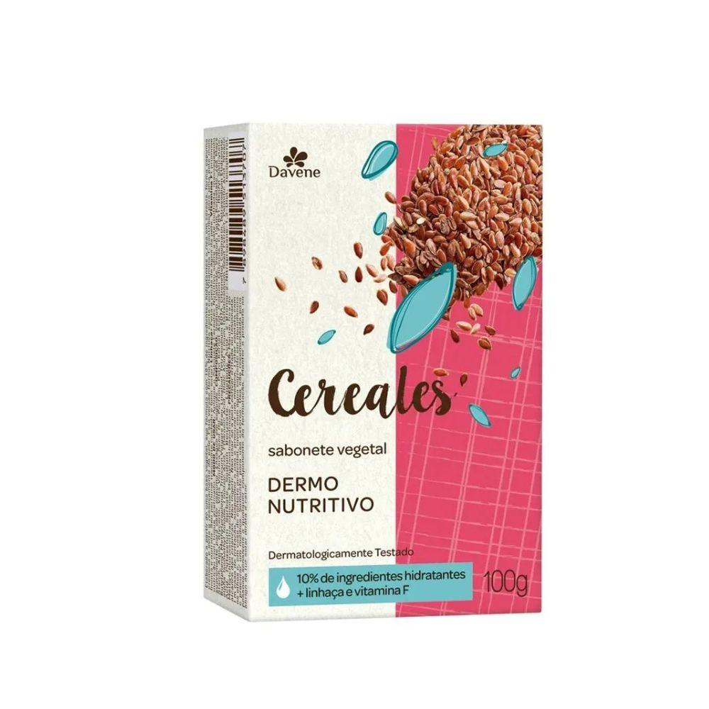 Sabonete Vegetal em Barra Cereales Dermo Nutritivo Davene 100g 2 Unidades
