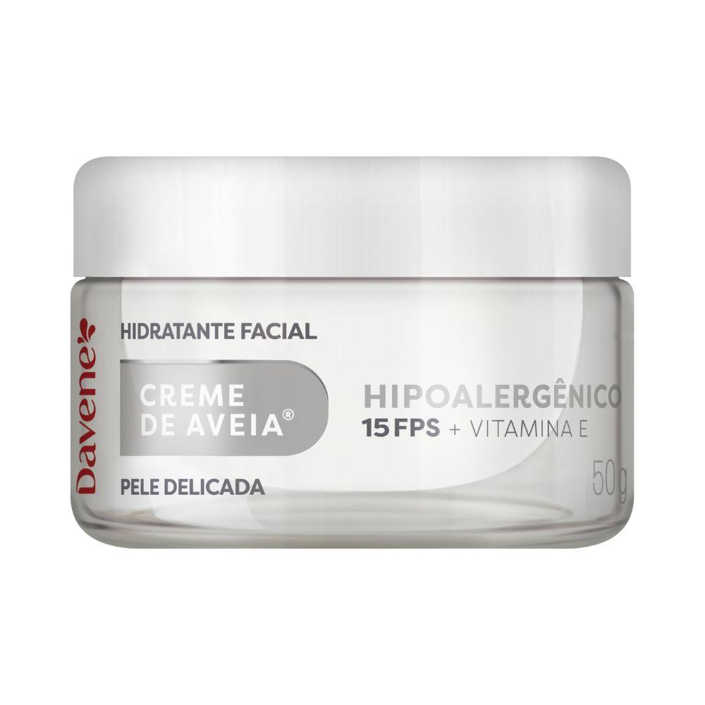 Creme Hidratante Facial De Aveia Hipoalergênico Davene 50g
