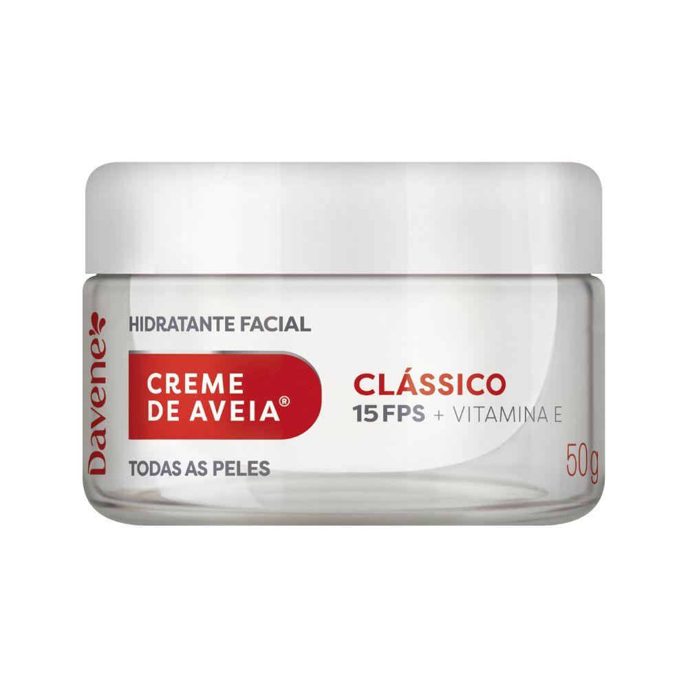 Creme Hidratante Facial De Aveia Clássico Davene 50g