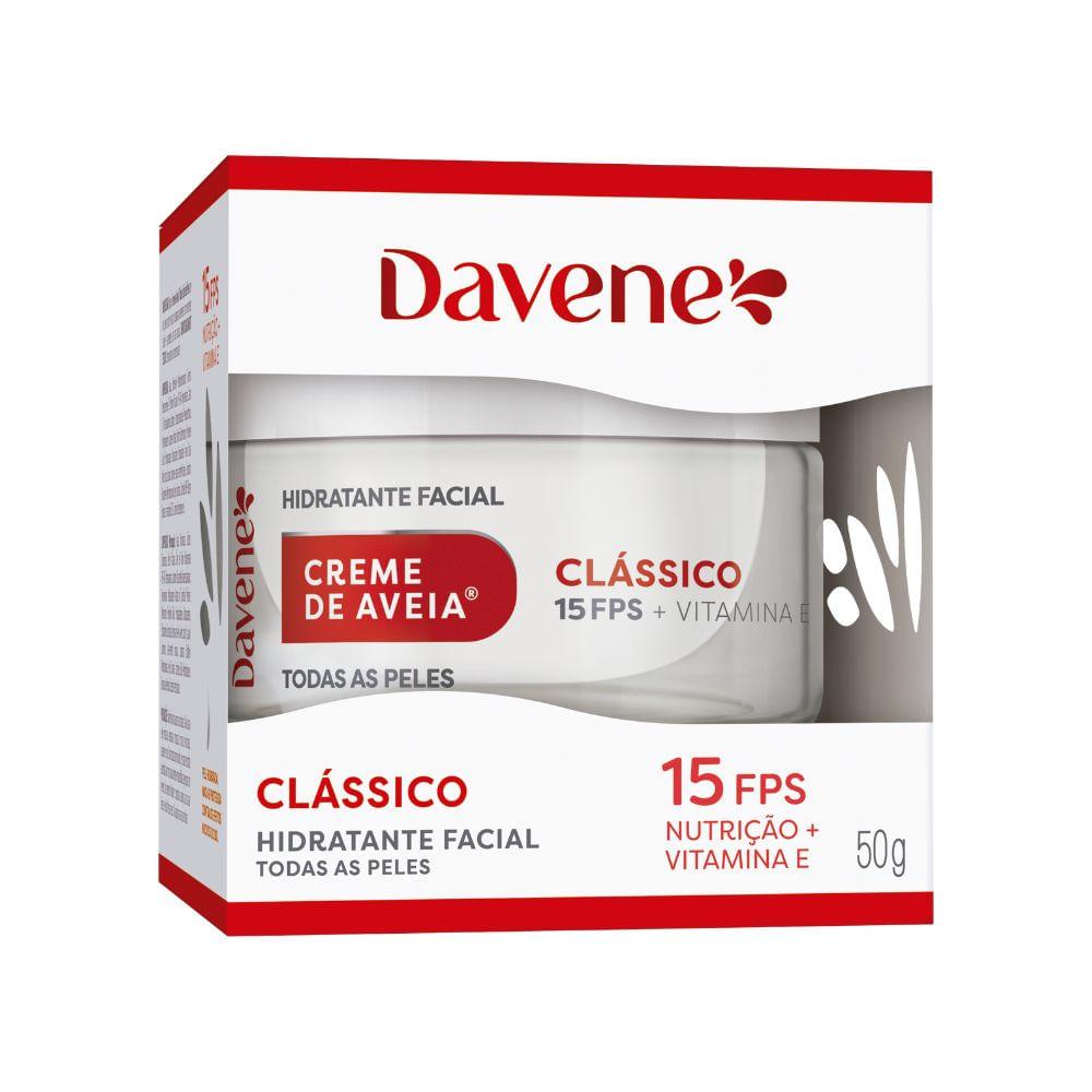Creme Hidratante Facial de Aveia Clássico Davene 50g