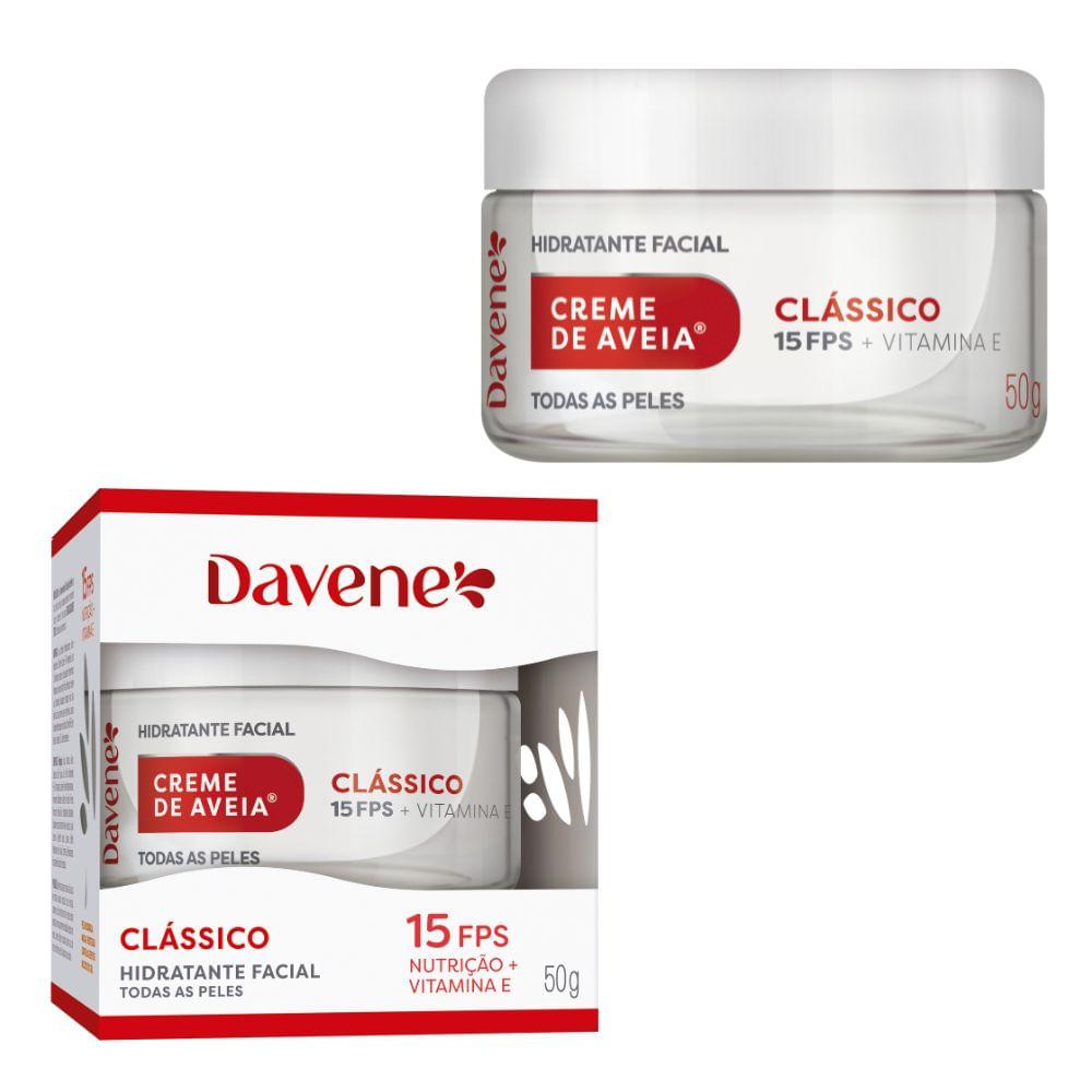 Creme Hidratante Facial de Aveia Clássico Davene 50g