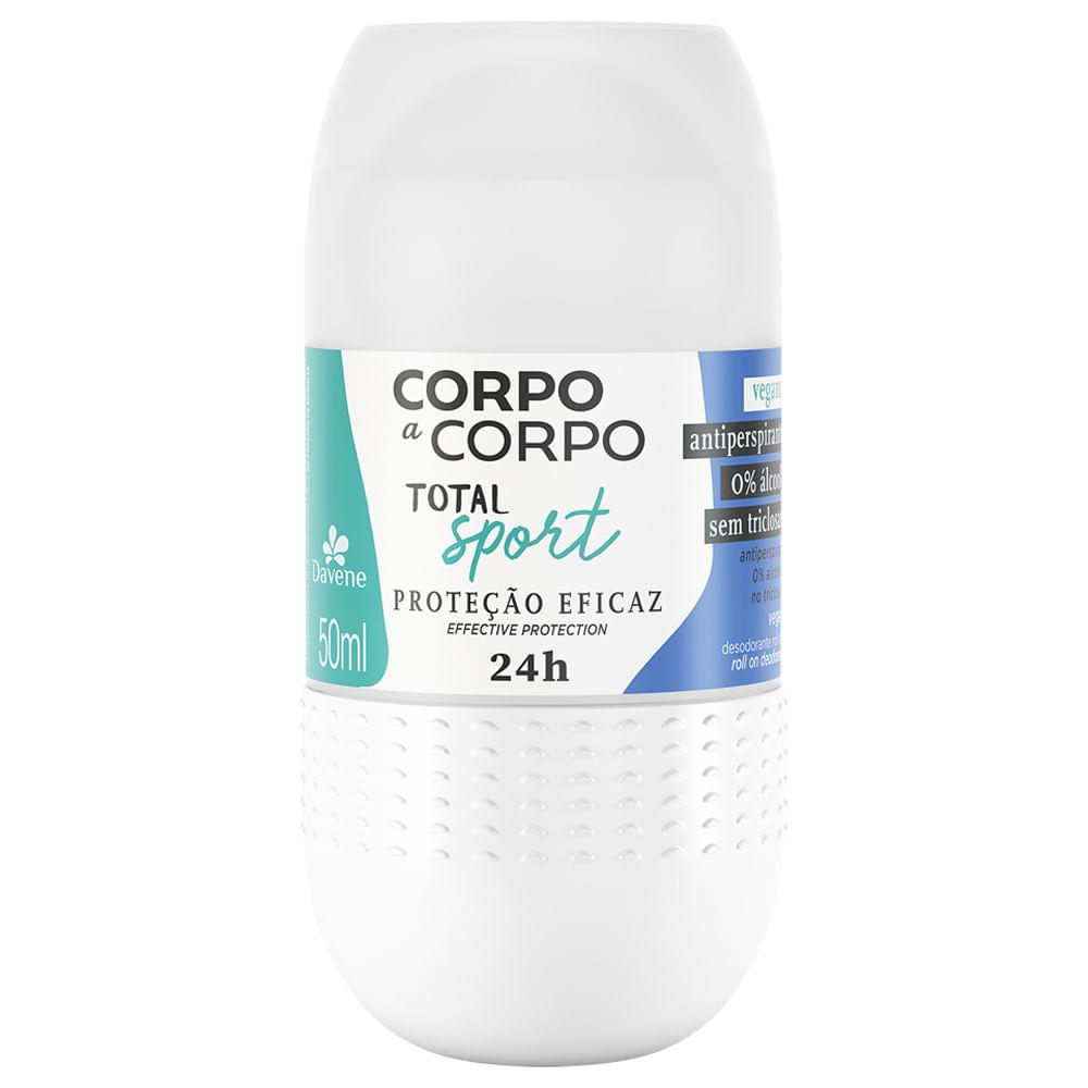 Desodorante Antiperspirante Roll-On Corpo a Corpo Total Sport Davene 50ml