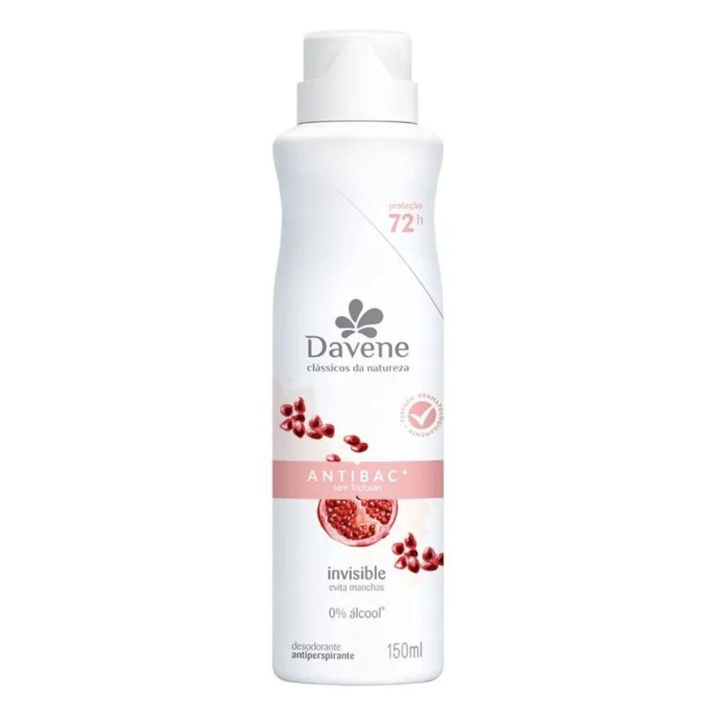 Desodorante Antiperspirante Aerossol Clássicos Da Natureza Antibac Davene 150ml