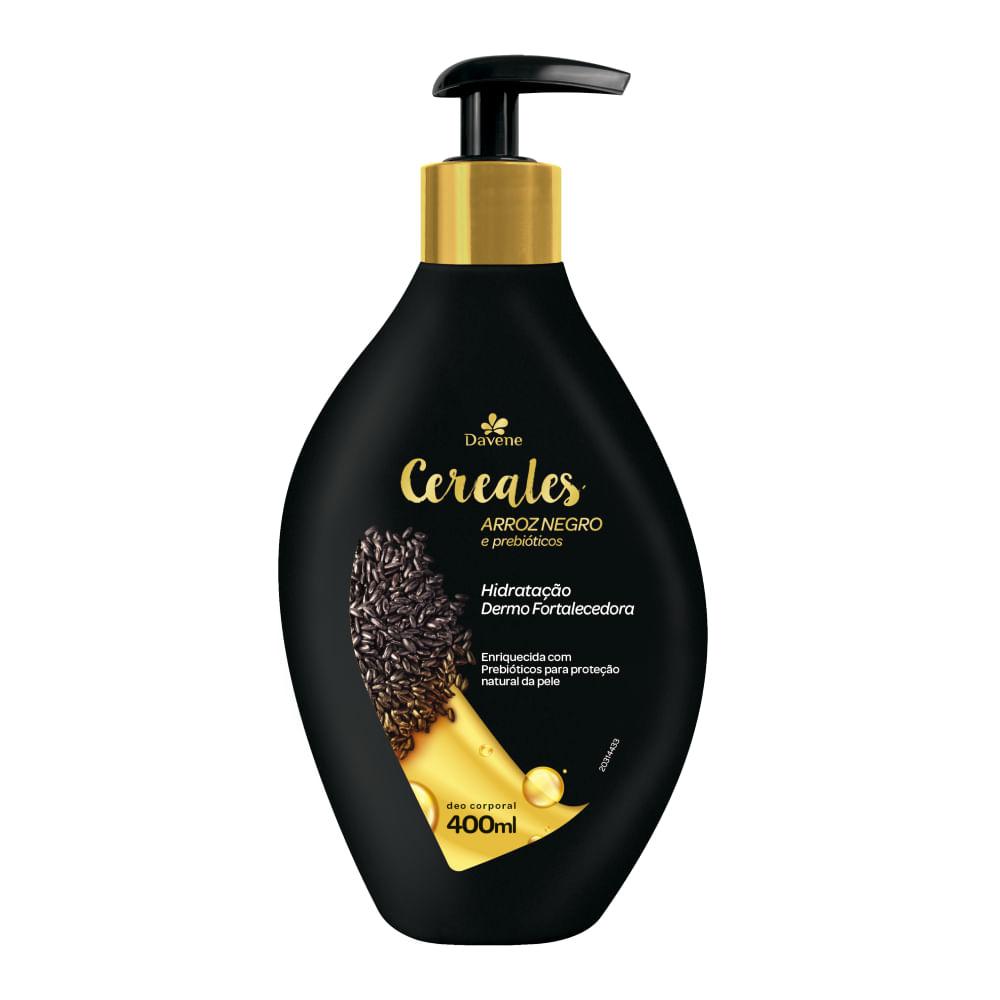 Hidratante Corporal Cereales Dermo Fortalecedor Arroz Negro + Prebióticos Davene 400ml