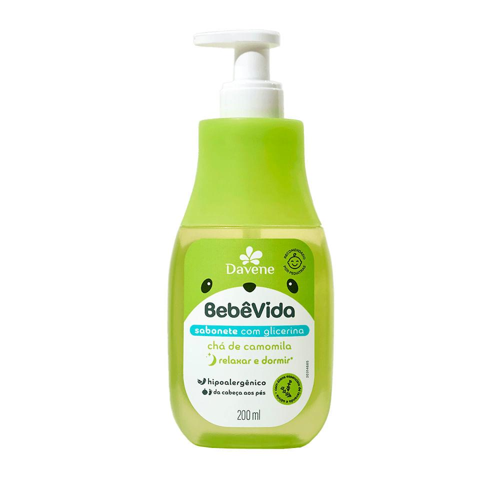 Sabonete Líquido Bebê Vida Chá de Camomila Davene 200ml