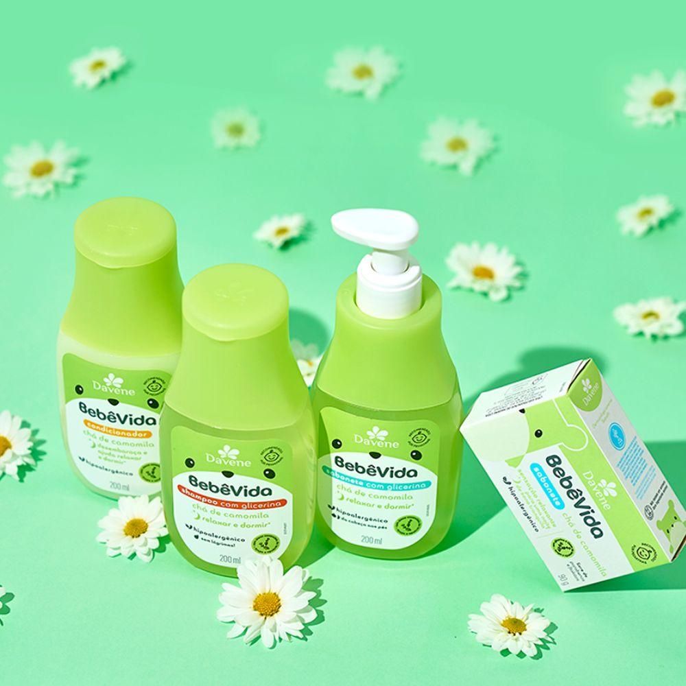 Sabonete Líquido Bebê Vida Chá de Camomila Davene 200ml