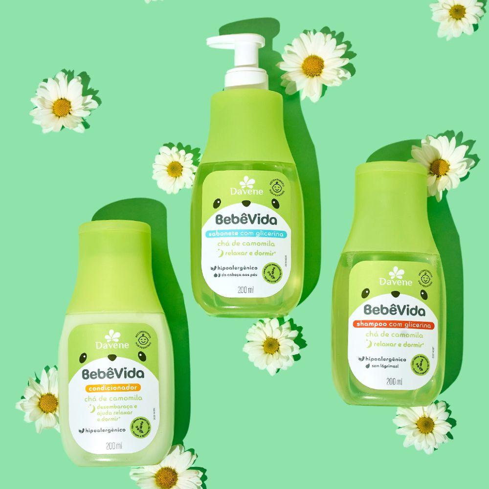 Sabonete Líquido Bebê Vida Chá de Camomila Davene 200ml