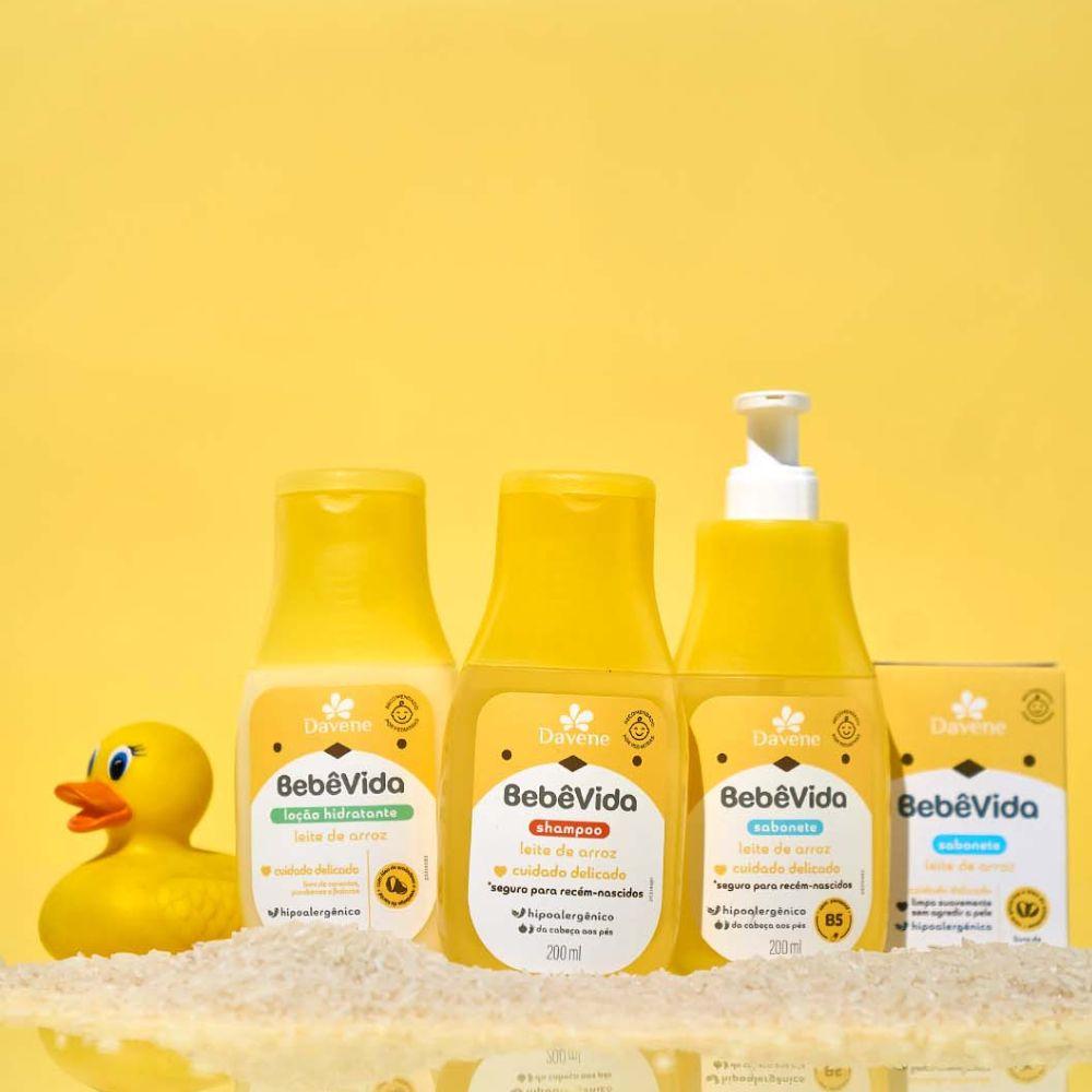 Shampoo Bebê Vida Leite de Arroz Davene 200ml