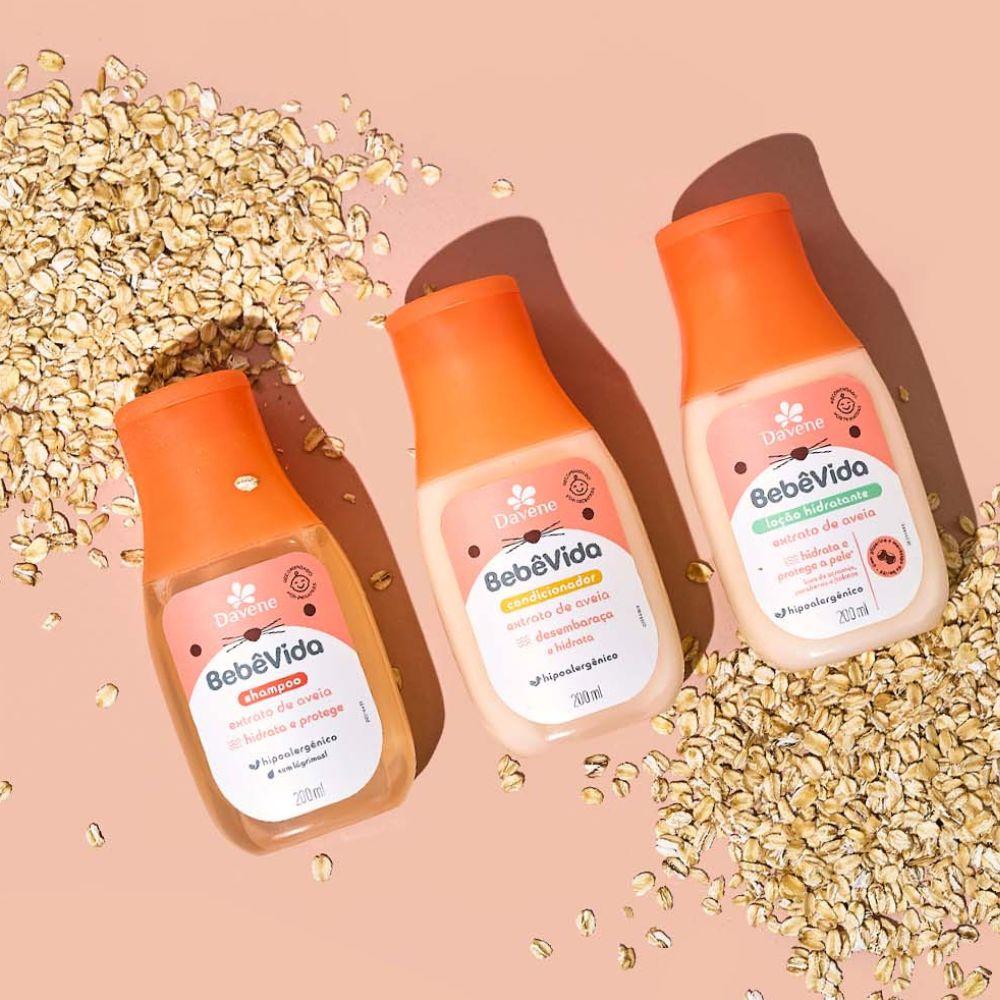 Shampoo Bebê Vida Extrato de Aveia Davene 200ml