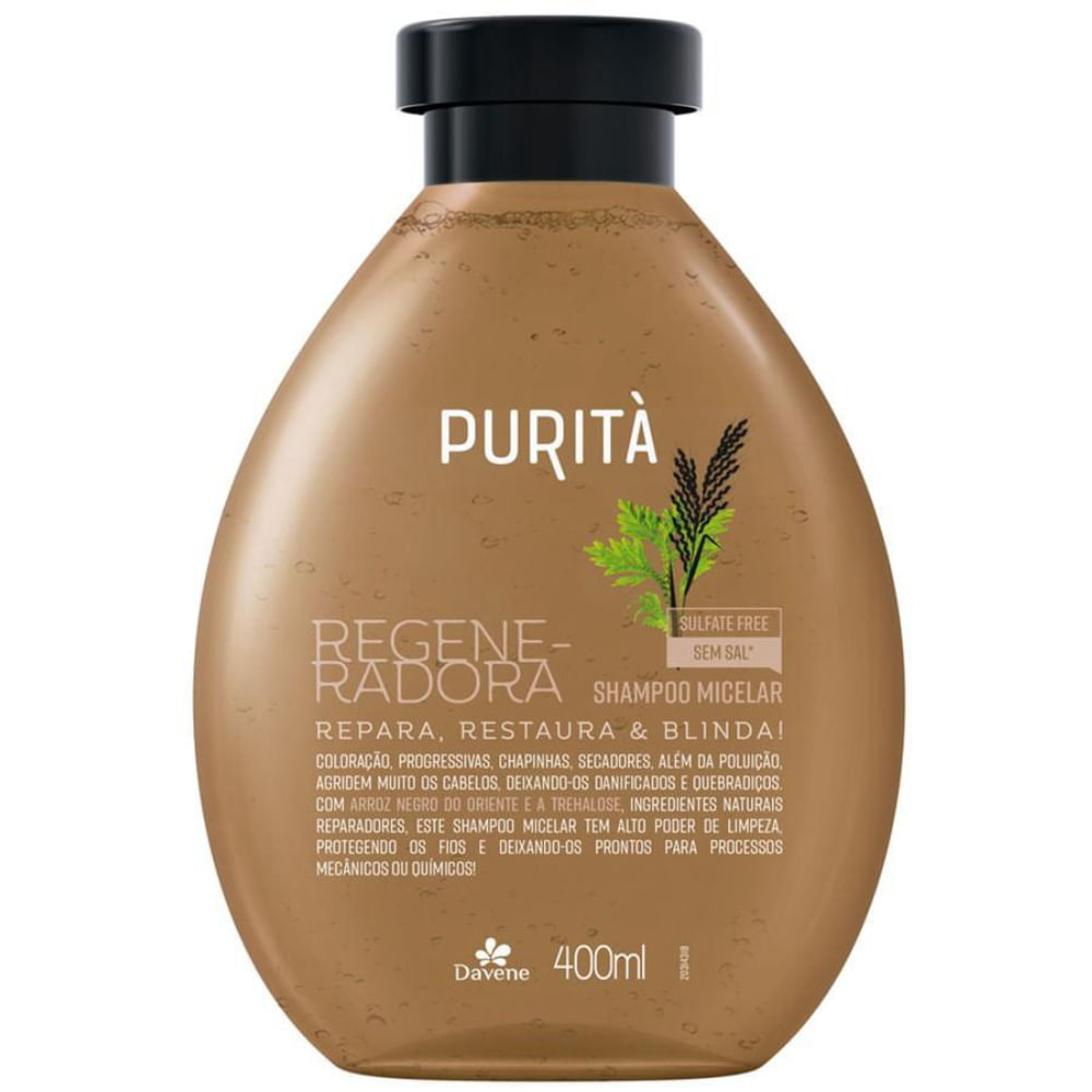 Shampoo Micelar Regenerador Purità Davene 400ml