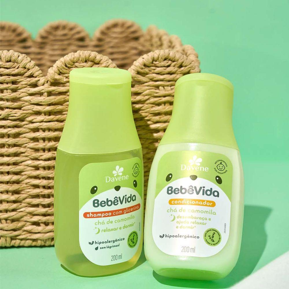 Shampoo Bebê Vida Chá de Camomila Davene 200ml