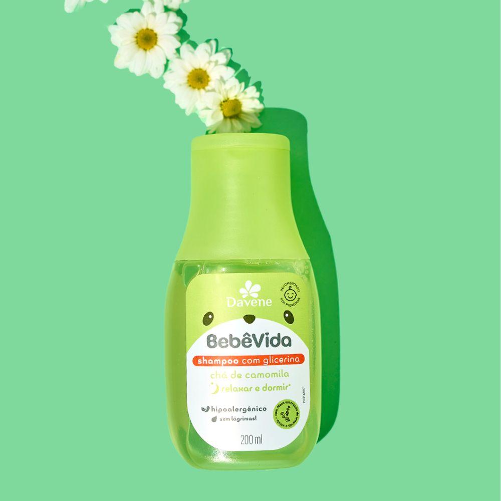 Shampoo Bebê Vida Chá de Camomila Davene 200ml